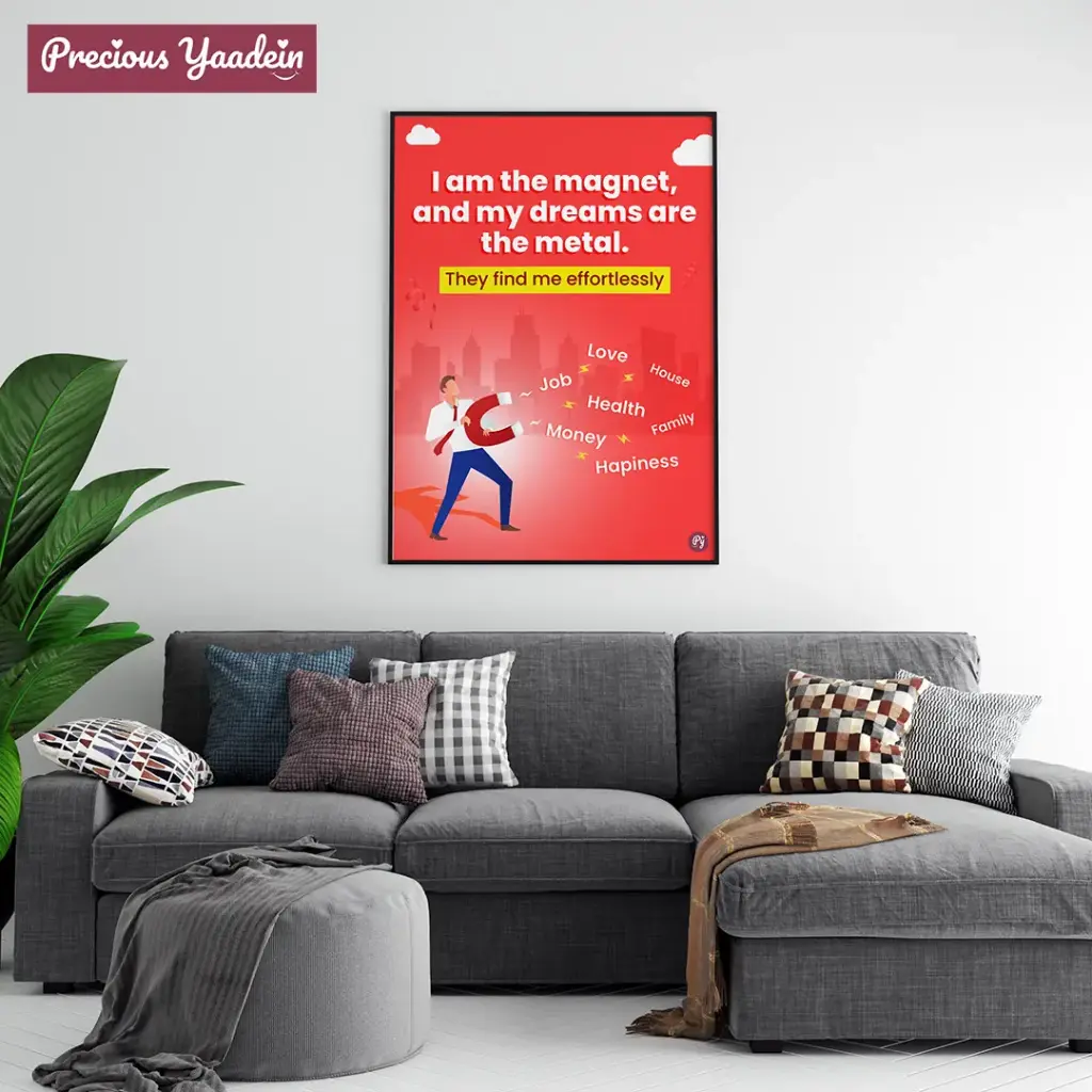 Attract success Poster A4