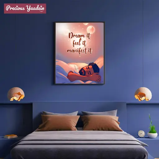 Dream it, feel it, manifest it Poster A4