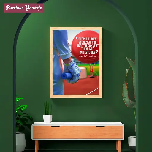 Cricket Motivation A4 Poster by Sachin Tendulkar