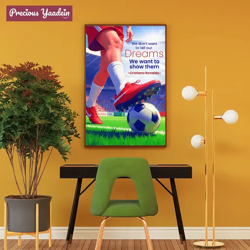 Football Motivation A4 Poster by Cristiano Ronaldo’s