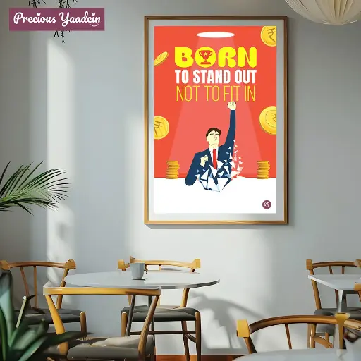Born to stand out not to fit in- Poster